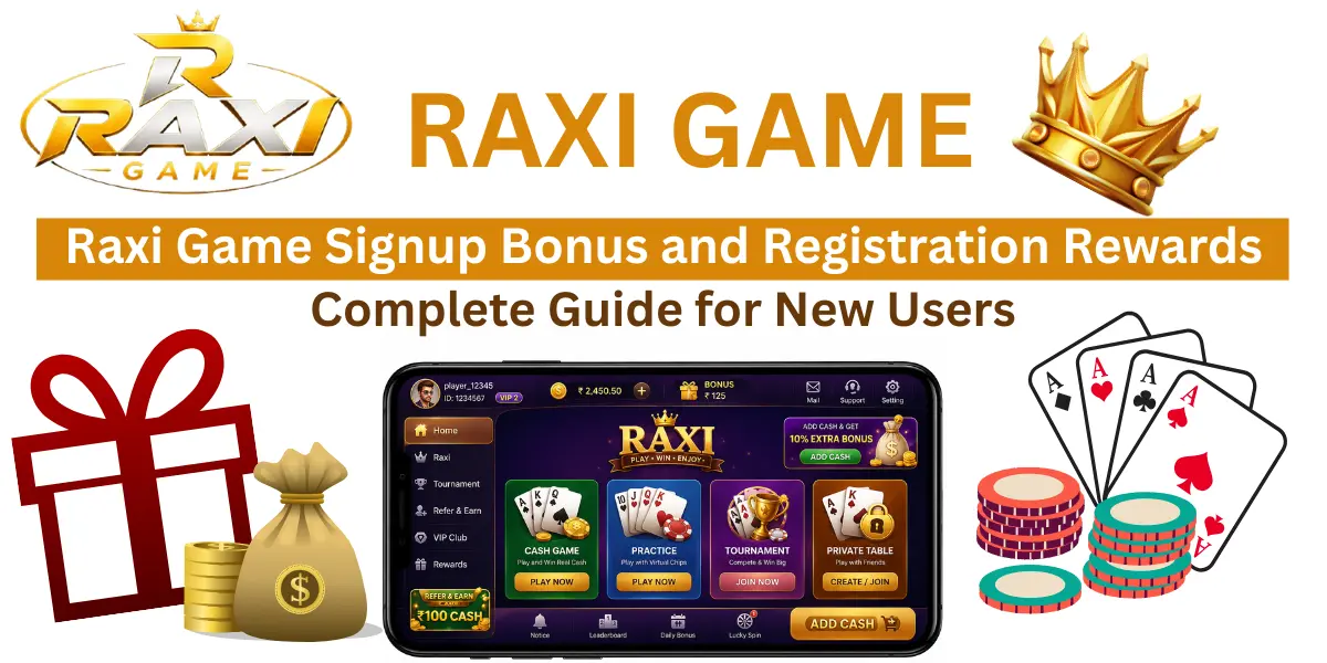Raxi game signup bonus