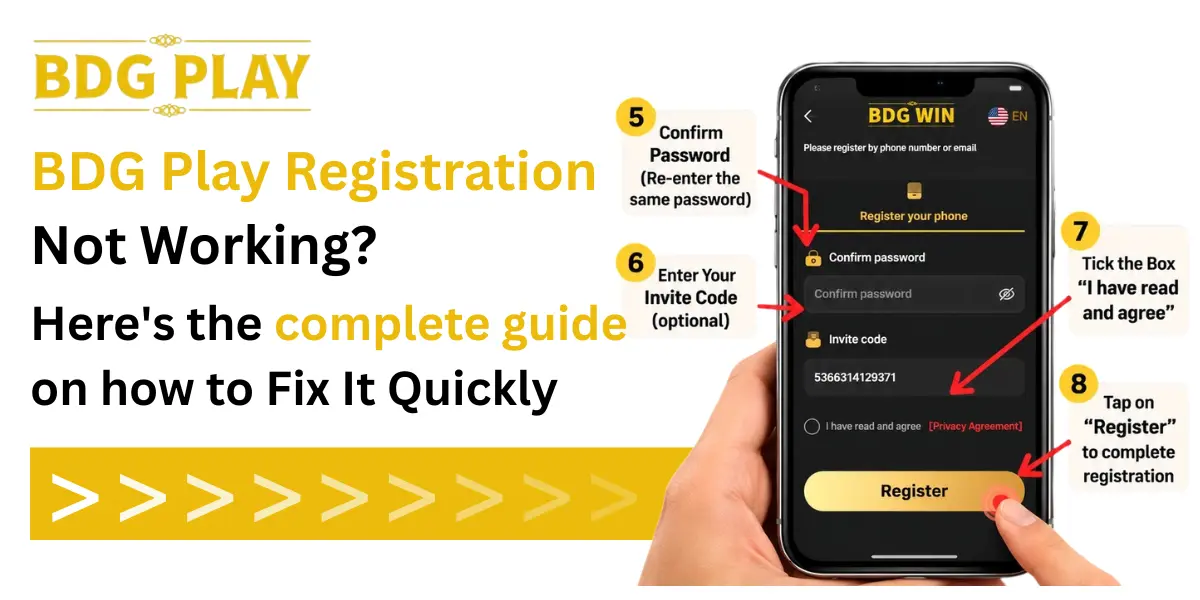 BDG Play Registration